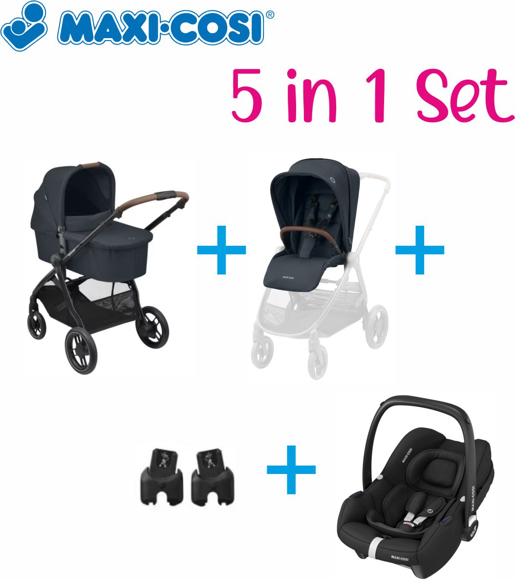Maxi Cosi Street Plus + CabrioFix 5in1 Kinderwagen – Bambini Babyfachmarkt