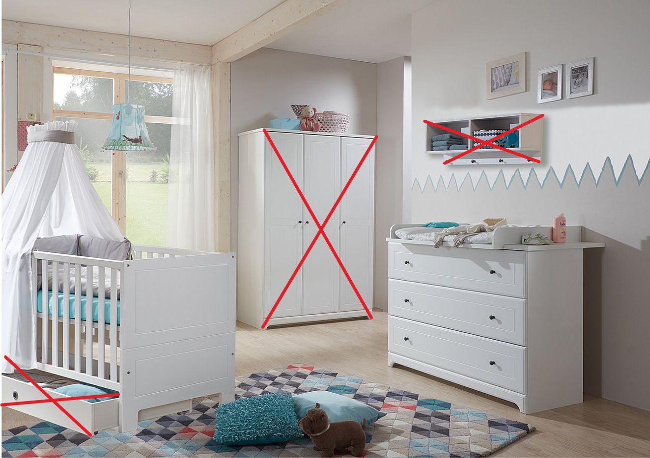 Arthur Berndt Kinderzimmer 2tlg.+3tlg.+Zubehör Thilo