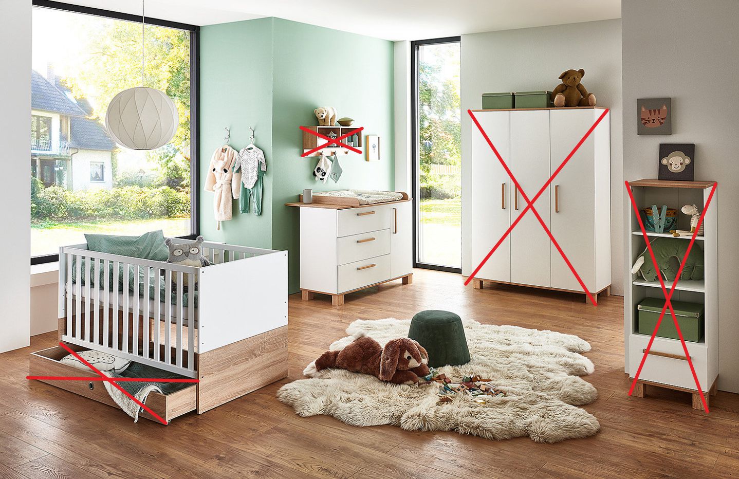 Arthur Berndt Kinderzimmer 2tlg.+3tlg.+Zubehör Jana