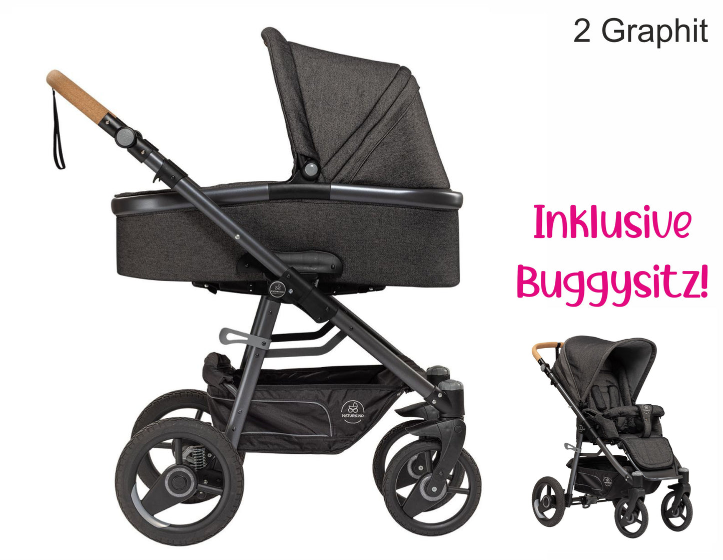 kinderwagen naturkind Naturkind Lux Evo 2in1 Kombikinderwagen