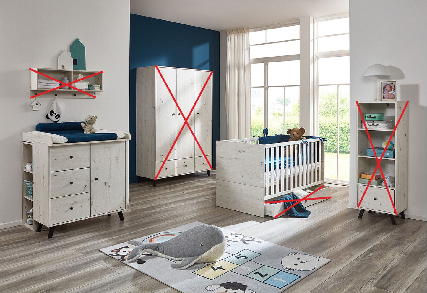 Arthur Berndt Kinderzimmer 2tlg.+3tlg.+Zubehör Lavea