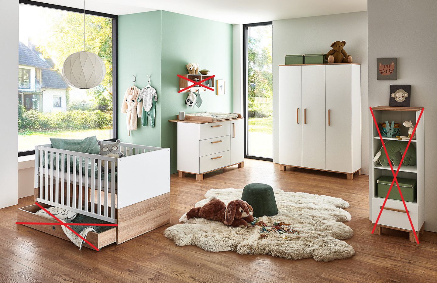 Arthur Berndt Kinderzimmer 2tlg.+3tlg.+Zubehör Jana
