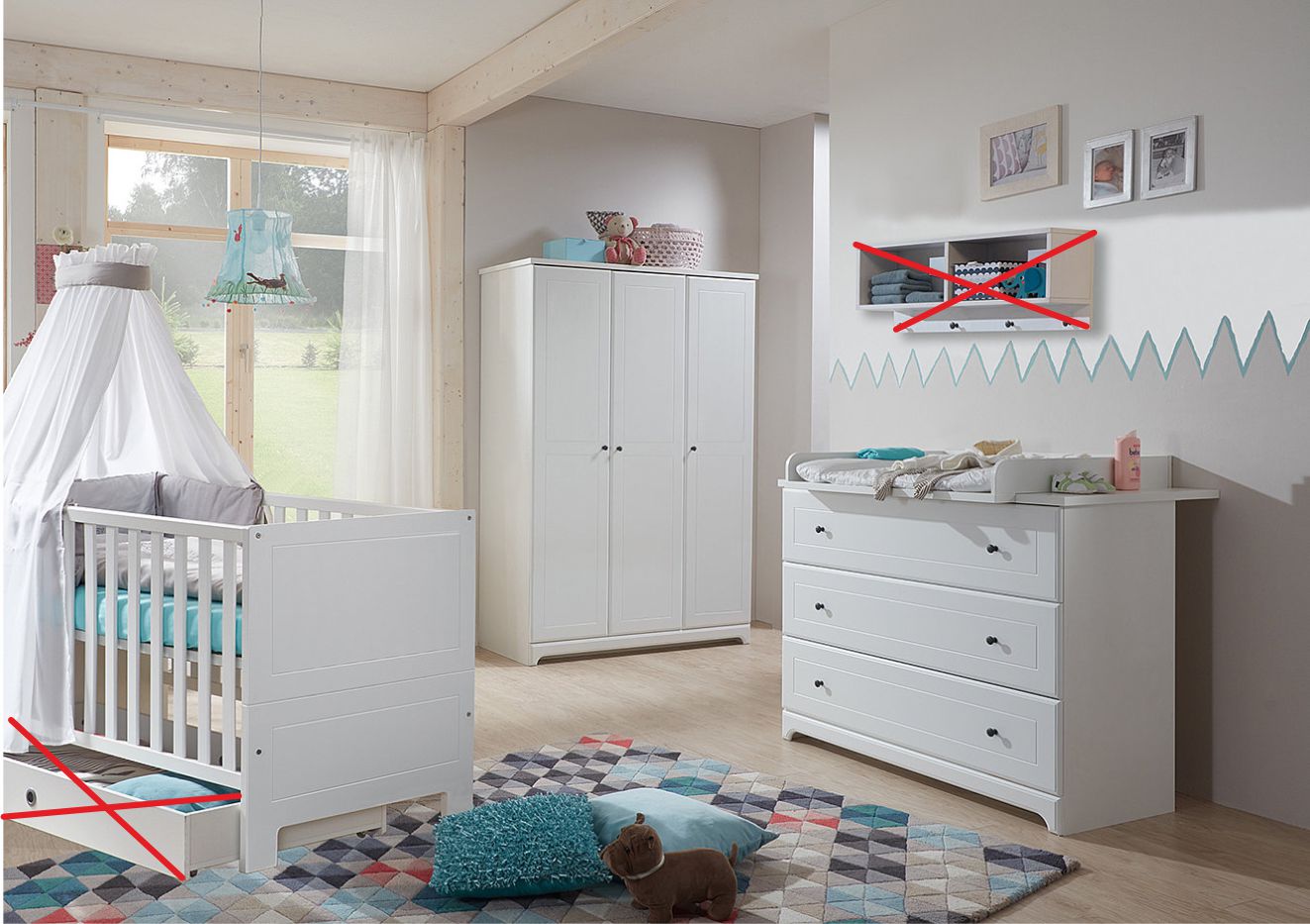 Arthur Berndt Kinderzimmer 2tlg.+3tlg.+Zubehör Thilo
