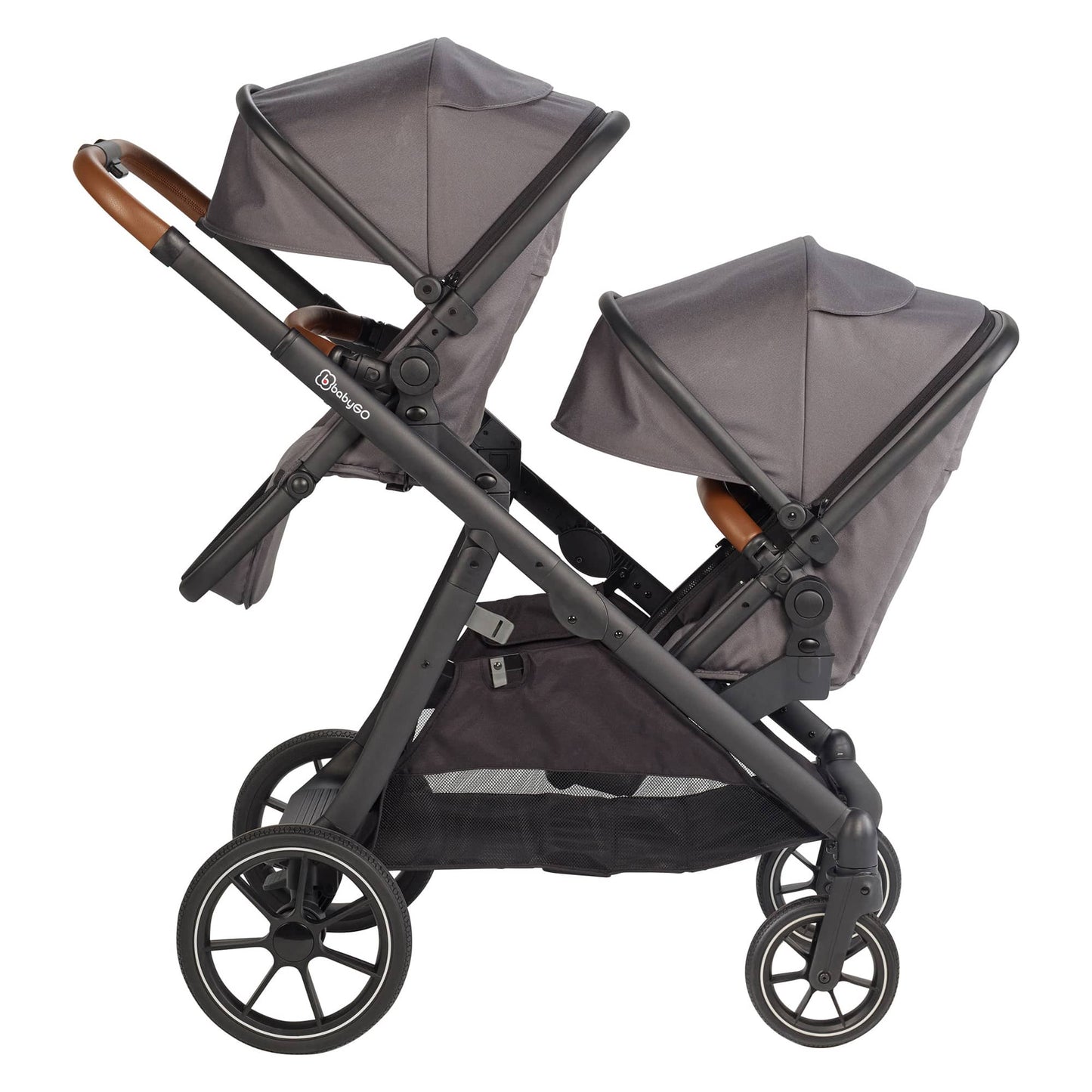 babyGO Duo DuoUltra | 14in1 | Geschwister-/ Zwillingswagen