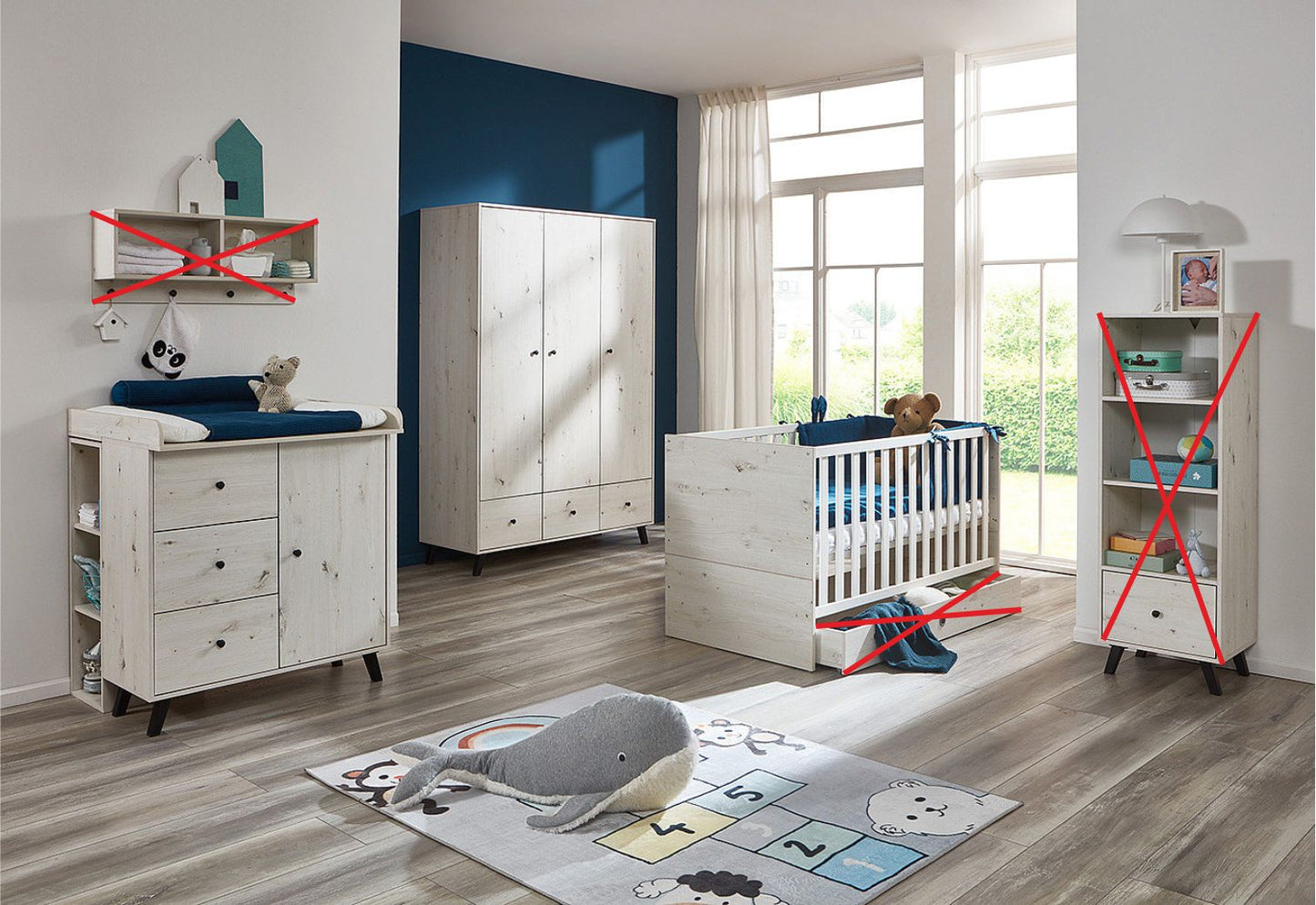 Arthur Berndt Kinderzimmer 2tlg.+3tlg.+Zubehör Lavea