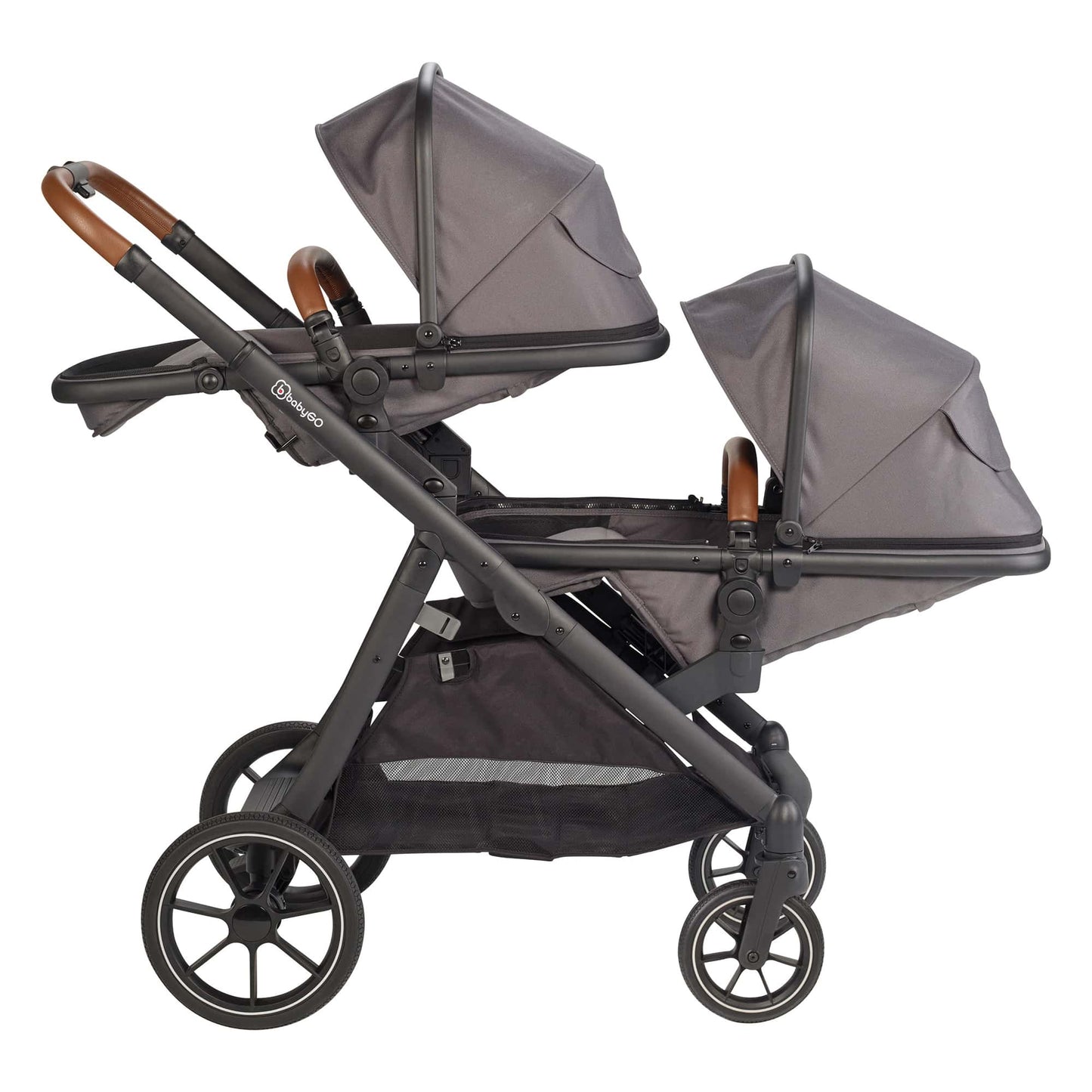 babyGO Duo DuoUltra | 14in1 | Geschwister-/ Zwillingswagen