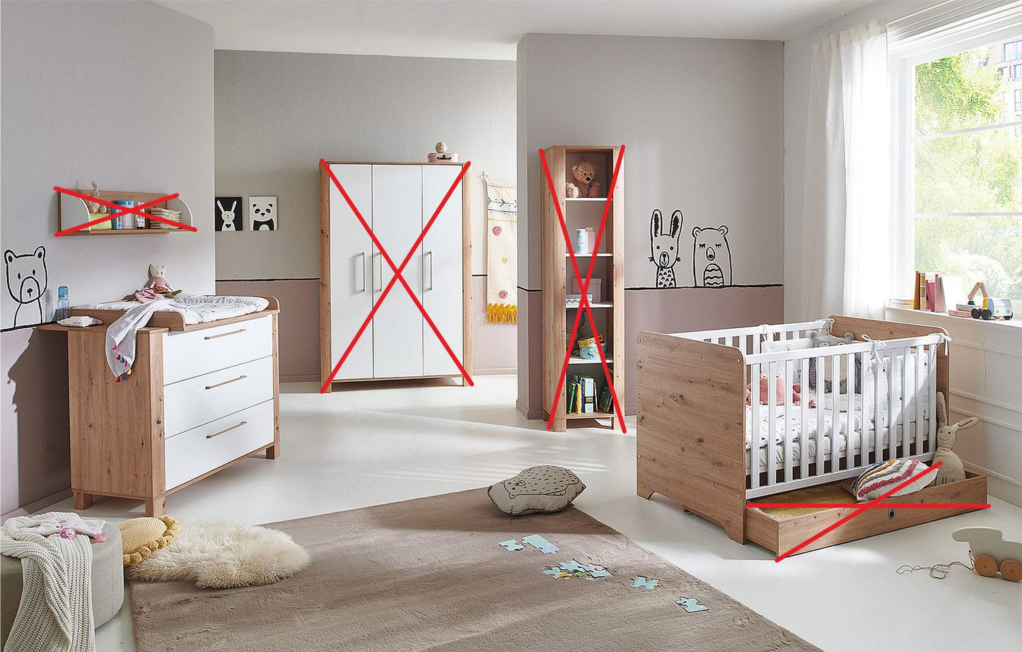 Arthur Berndt Kinderzimmer 2tlg.+3tlg.+Zubehör Marlon