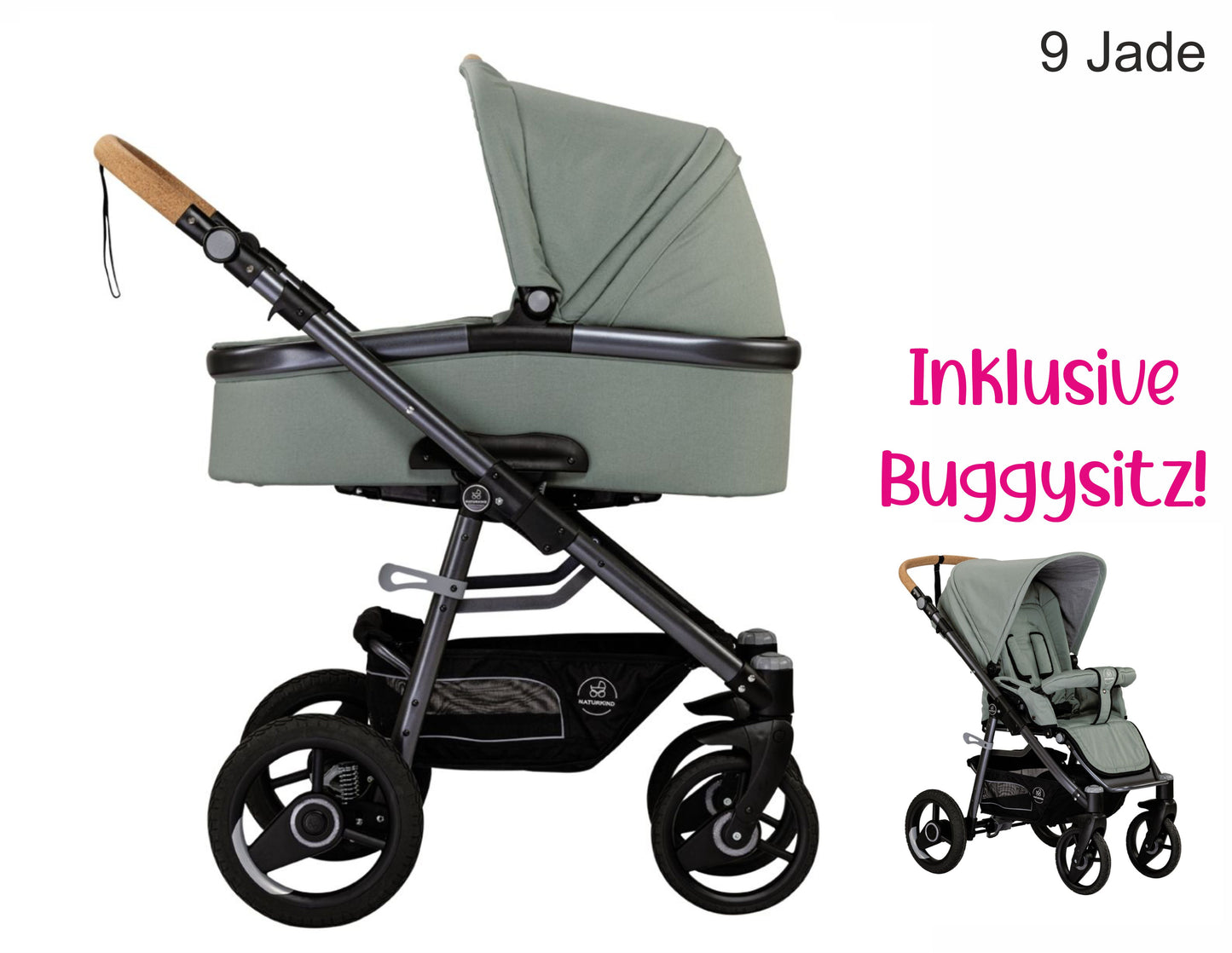 Naturkind Lux Evo 2in1 Kombikinderwagen | Alle Farben