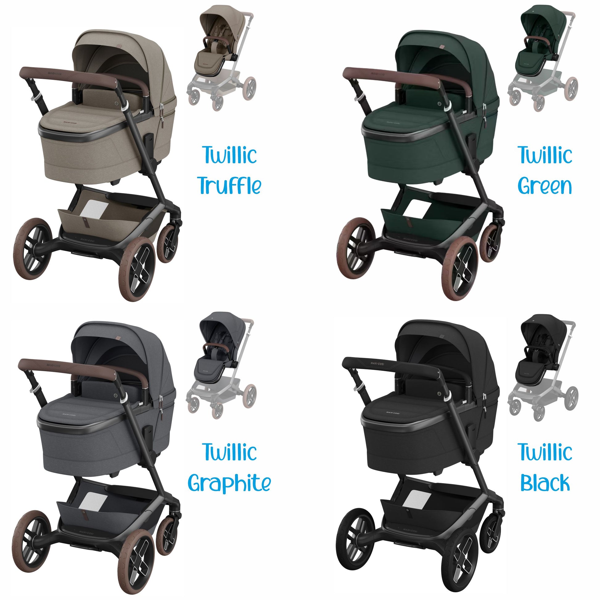 Maxi-Cosi Set 4 in 1 Bundle | Fame + Buggysitz + Adapter