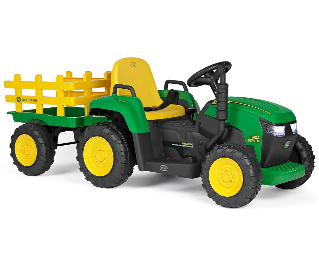 Peg Perego John Deere Farm Power mit Fernbedienung inkl. Anhänger
