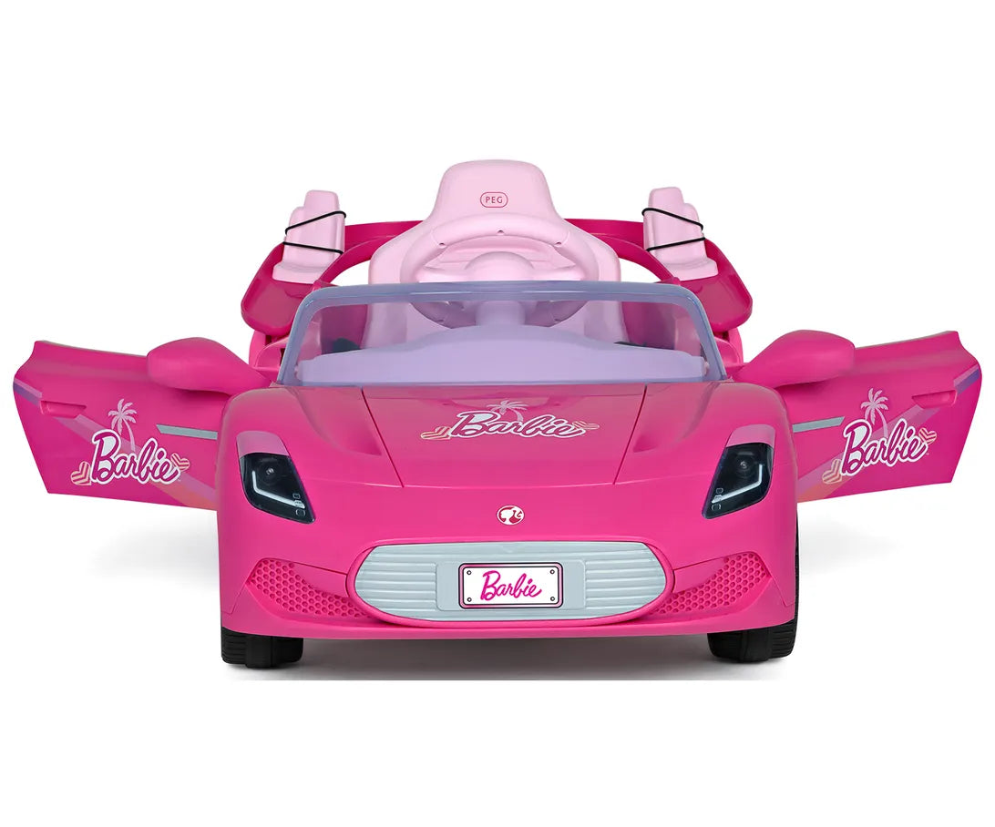 Peg Perego Elektroauto Barbie RC mit Fernbedienung, Sound & Licht