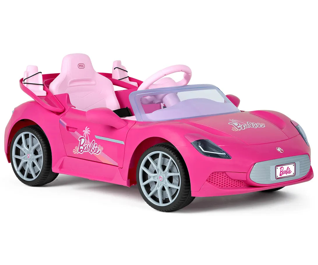 Peg Perego Elektroauto Barbie RC mit Fernbedienung, Sound & Licht