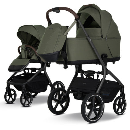 My Junior Mavi Kinderwagen, Frontansicht, in der Farbe Olive Green