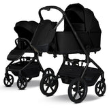 My Junior Mavi Kinderwagen, Frontansicht, in der Farbe Pure Black