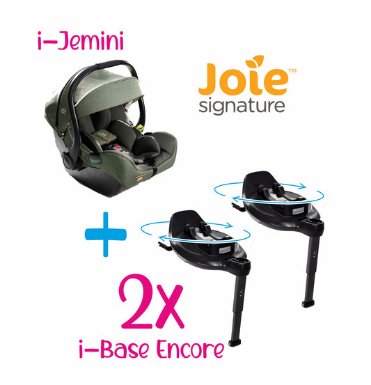 Joie Set / Bundle i-Jemini + 2x i-Base Encore