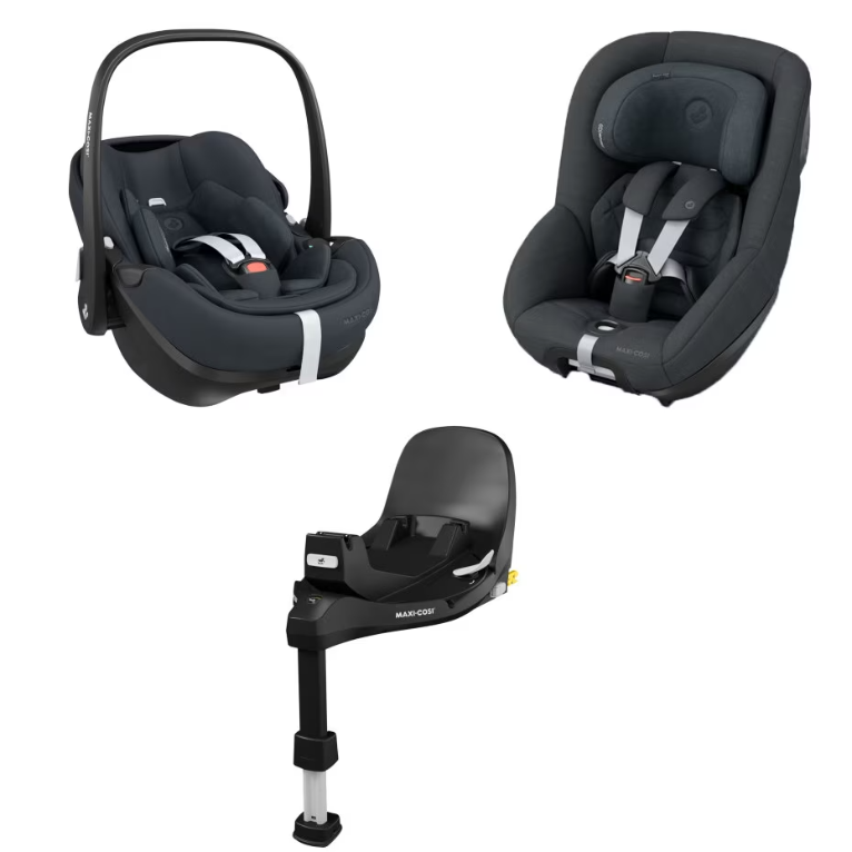 Maxi-Cosi Set 360 Pro Family-Bundle | Pebble 360 Pro², Pearl 360 Pro & FamilyFix 360 Pro