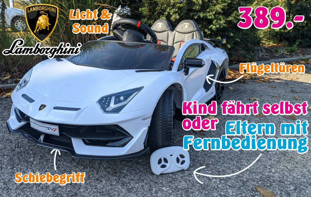 Lamborghini Aventador SVJ weiß - mit Fernbedienung